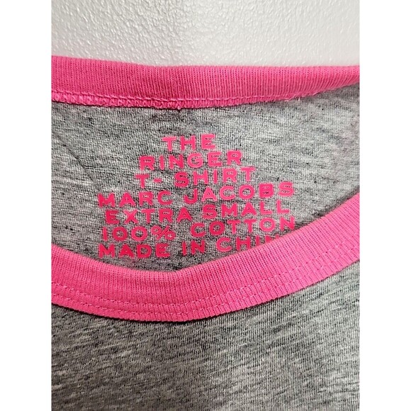 Marc Jacobs the ringer t shirt Gray/Blue Pink Womens Xs EUC - Picture 6 of 6